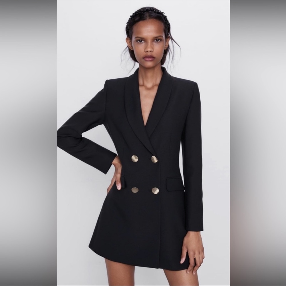NWT Zara Double Breasted Blazer, size M